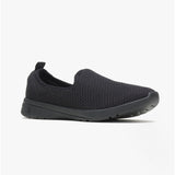 Hush Puppies GOOD Womens Recycled Mesh Slip-On Trainers Black