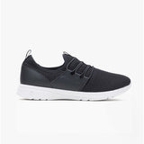 Hush Puppies GOOD Womens Recycled Mesh Slip-On Trainers Black/White