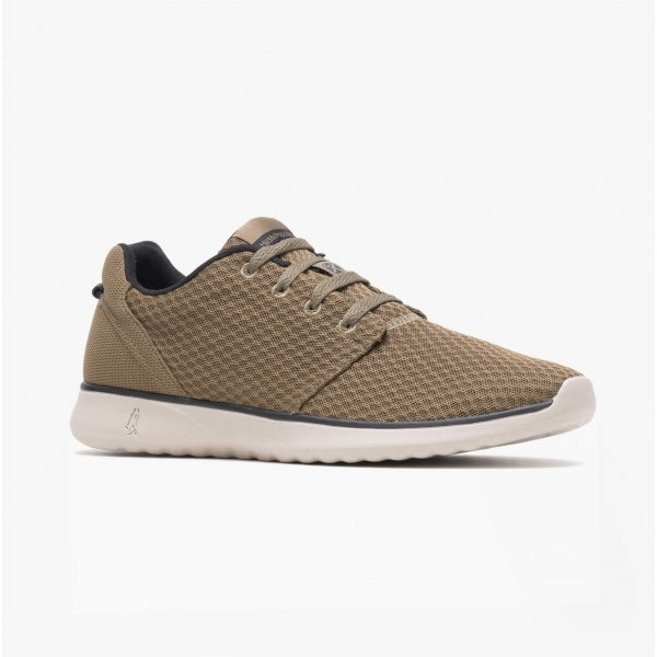 Hush Puppies GOOD Mens Recycled Mesh Casual Trainers Olive