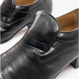 Club Cubano CARLUCCIO Mens Leather Cuban Heel Shoes Black
