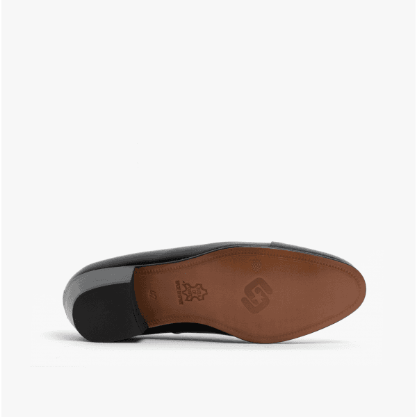 Club Cubano VALENCIA Mens Soft Leather Reptile Cuban Heel Shoes Black