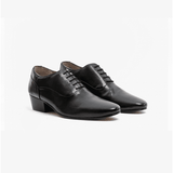 Club Cubano TONI Mens Leather Cuban Heel Shoes Black