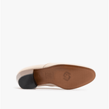 Club Cubano BILBAO Mens Soft Leather Plain Cuban Heel Shoes Ivory