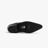 Club Cubano BRUNO Mens Leather Cuban Heel Pointed Boots Black