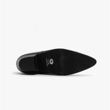 Club Cubano LENNON Mens Leather Winklepicker Cuban Heel Boots Black