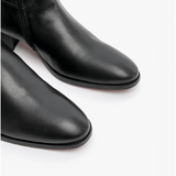 Club Cubano VALENTE Mens Leather Cuban Heel Boots Black