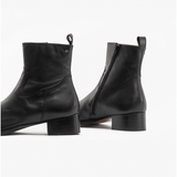 Club Cubano VALENTE Mens Leather Cuban Heel Boots Black