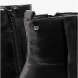 OLIVIER Mens Leather Winklepicker Boots Black