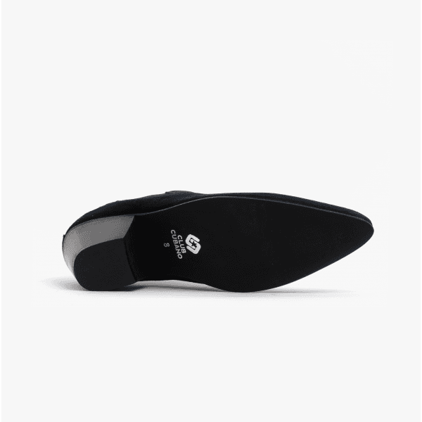 Club Cubano McCARTNEY Mens Suede Winklepicker Cuban Heel Boots Navy