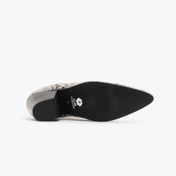 Club Cubano McCARTNEY Mens Leather Winklepicker Cuban Heel Boots Python