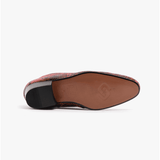 Club Cubano ROMARIO Mens Leather Cuban Heel Boots Python Red