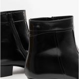 Club Cubano EMMANUEL Mens Smooth Leather Cuban Heel Boots Black