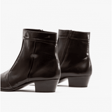 Club Cubano EMMANUEL Mens Smooth Leather Cuban Heel Boots Brown