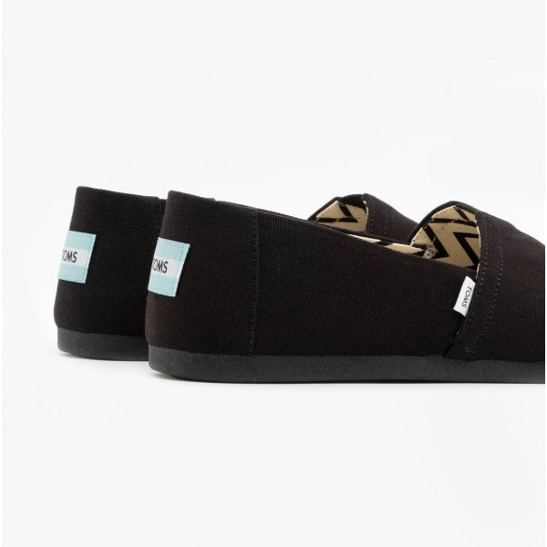 TOMS ALPARGATA Mens Canvas Espadrilles Black