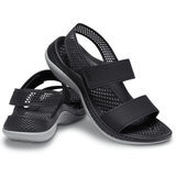 Crocs 206711-02G LITERIDE 360 SANDAL Womens Sandals Black/Light Grey