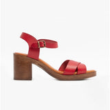 Hush Puppies GEORGIA Womens Leather Sandals Red