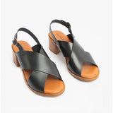 Hush Puppies GABRIELLE Womens Leather Sandals Black