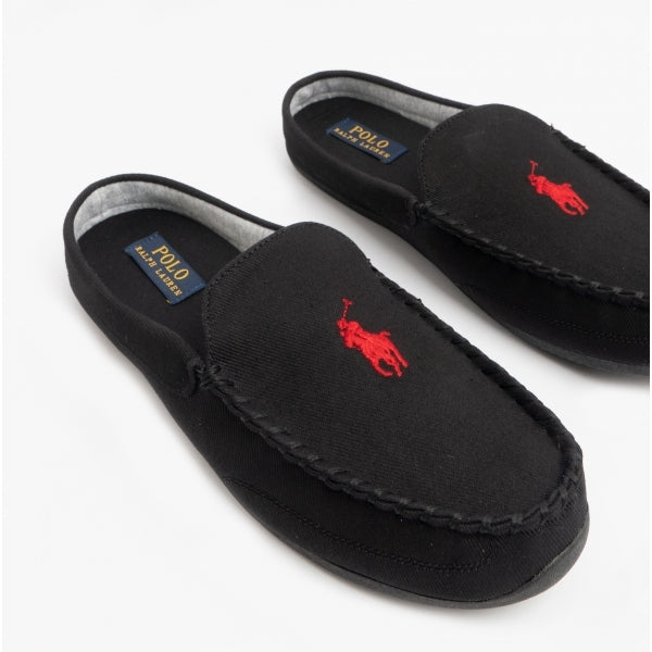Polo Ralph Lauren DALLINGTON MULE Mens Cotton Slippers Black