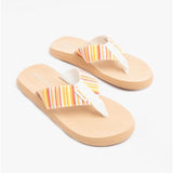 Rocket Dog ADIOS SIDELL STRIPE Womens Flip Flops Orange Multi