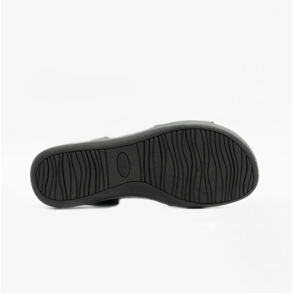 Hush Puppies SYLVIE Womens Leather Sandals Black