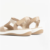 Hush Puppies SYLVIE Womens Leather Sandals Taupe