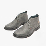 Goor CALEB Mens Nubuck Chukka Boots Grey