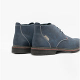 STUART Mens Faux Nubuck Chukka Boots Navy