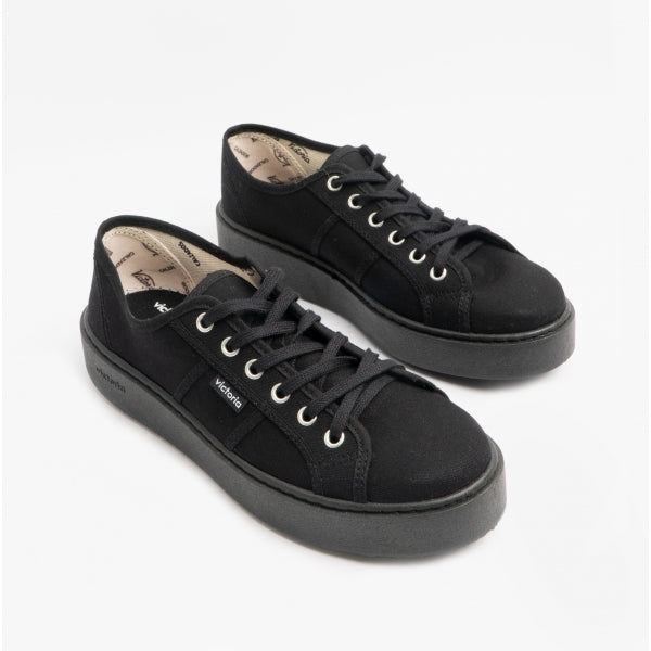 Victoria UTOPIA TOTAL Womens Canvas Trainers Black