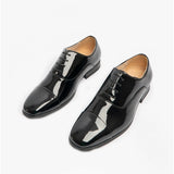 Goor DESMOND Mens Square Toe Patent Dress Shoes Black Patent