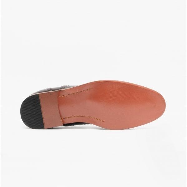 Goor FRANCIS Mens Oxford Lace Up Shoes Oxblood