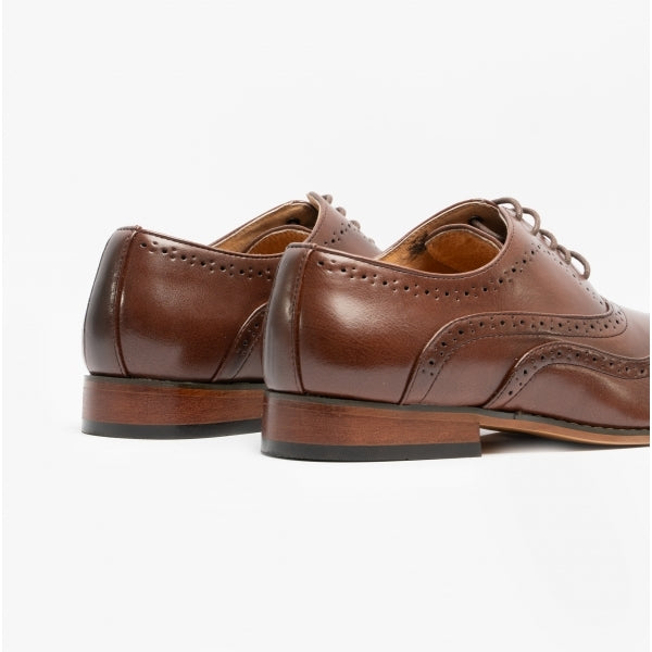 Goor TOMMY Mens Oxford Brogues Brown