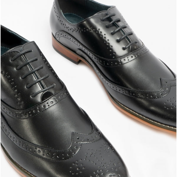 Goor TOMMY Mens Oxford Brogues Black