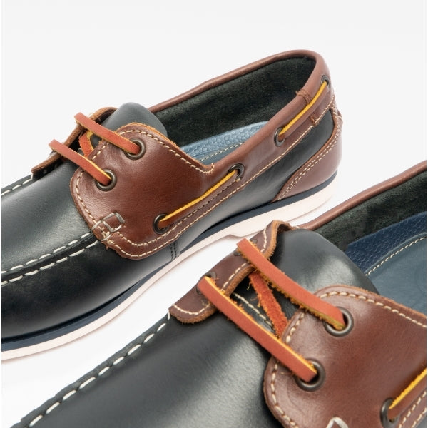 Blakeseys SOPHIE Womens Leather Deck Shoes Navy
