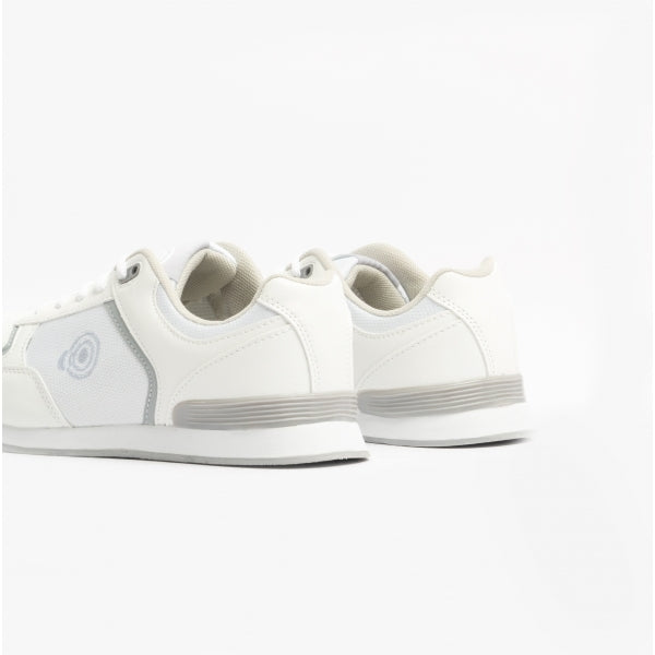DEK KITTY Womens Lace Up Bowling Shoes/Trainers White/Grey