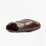 Goor FRANCIS JNR Boys Oxford Lace Up Shoes Oxblood