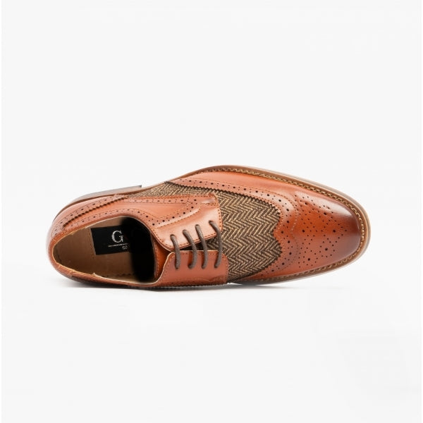 Goor DANIEL JNR Boys Lace Up Brogues Tan