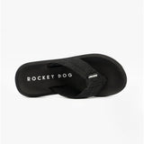 Rocket Dog SUNSET WEBBING Womens Flip Flops Black