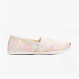 TOMS ALPARGATA Womens Canvas Espadrille Pink Swirl