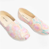TOMS ALPARGATA Womens Canvas Espadrille Pink Swirl