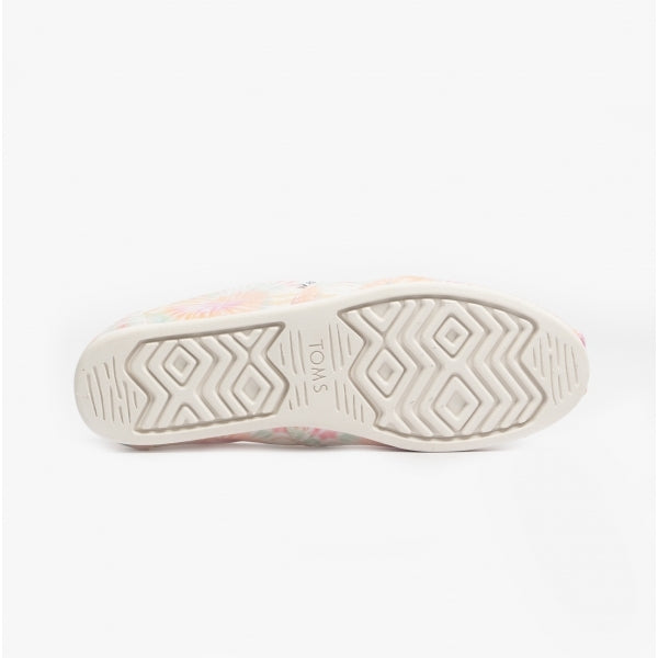 TOMS ALPARGATA Womens Canvas Espadrille Pink Swirl