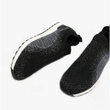 Hush Puppies ENNIS Womens Slip-On Trainers Black