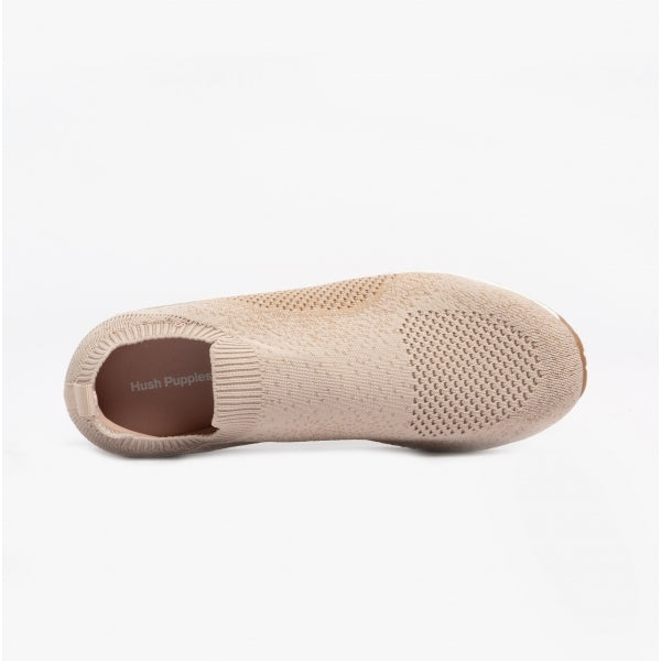 Hush Puppies ENNIS Womens Slip-On Trainers Blush