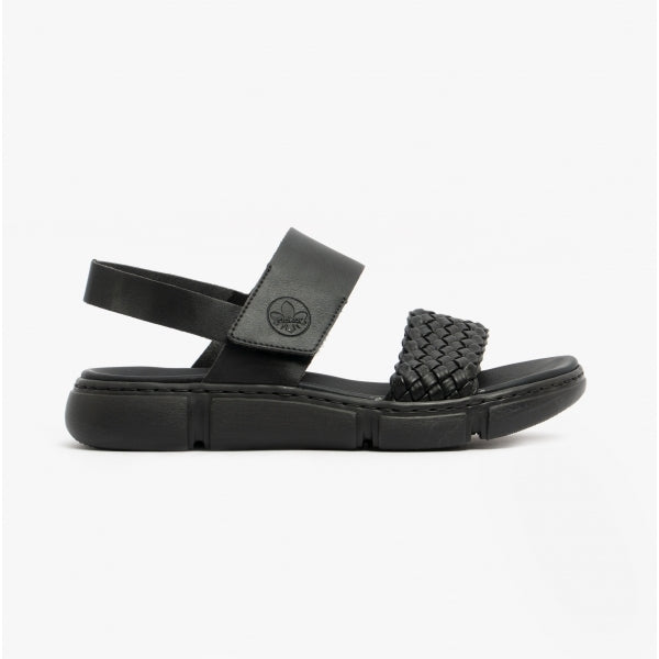Rieker 68983-00 Womens Sandals Black