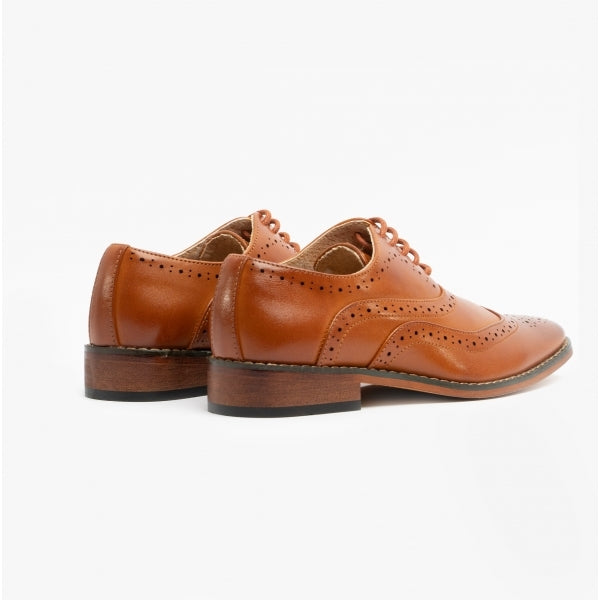 Goor TOMMY JNR Boys Oxford Brogues Tan