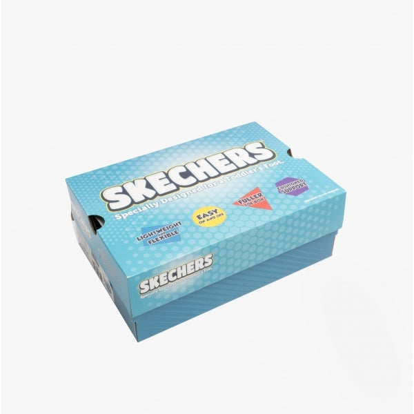 Skechers 302717N/BLMT COMFY FLEX 2.0 - DANCING DAISY Girls Trainers Blue/Multi