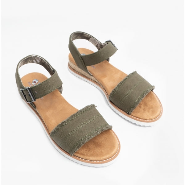Skechers 113541/OLV DESERT KISS-ADOBE PRINCESS Womens Strap Sandals Olive