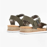 Skechers 113541/OLV DESERT KISS-ADOBE PRINCESS Womens Strap Sandals Olive