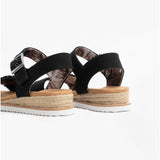 Skechers 113541/BLK DESERT KISS-ADOBE PRINCESS Womens Strap Sandals Black