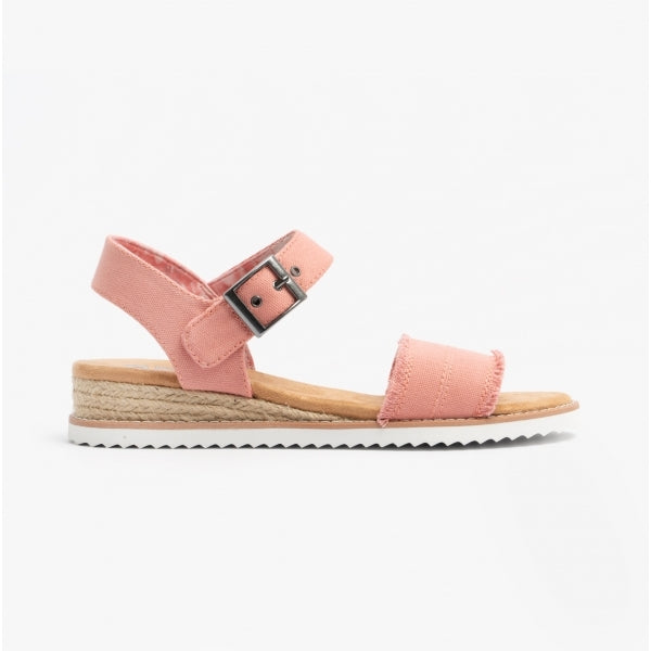 Skechers 113541/CRL DESERT KISS-ADOBE PRINCESS Womens Strap Sandals Coral