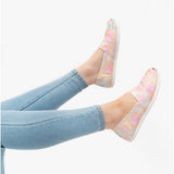 TOMS ALPARGATA Womens Canvas Espadrille Pink Swirl